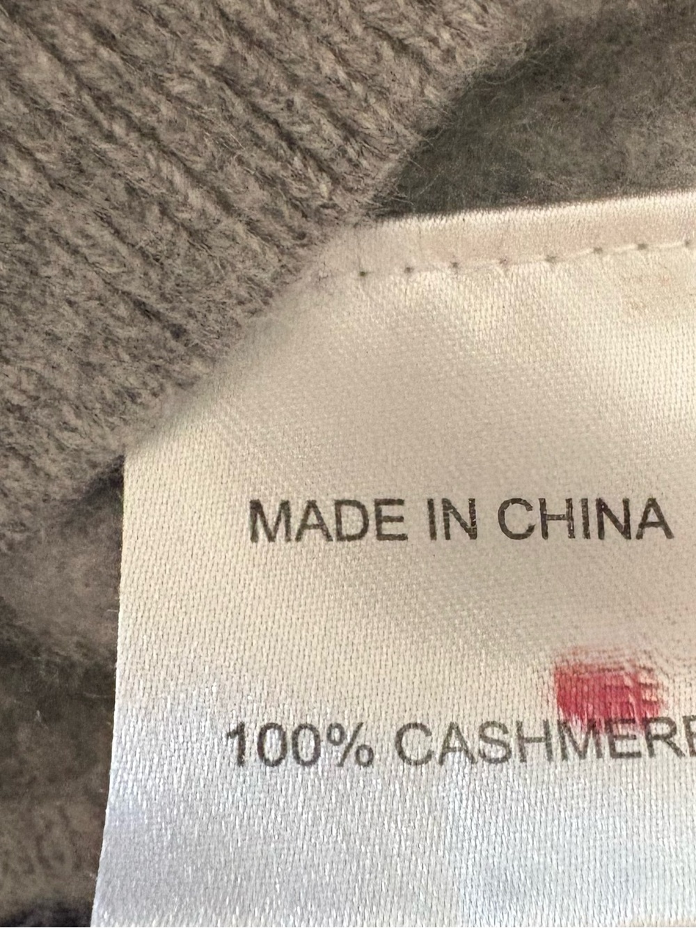 100% Cashmere Crop Top Crewneck Sweater Heather Grey Women’s XS - Picture 3 of 6